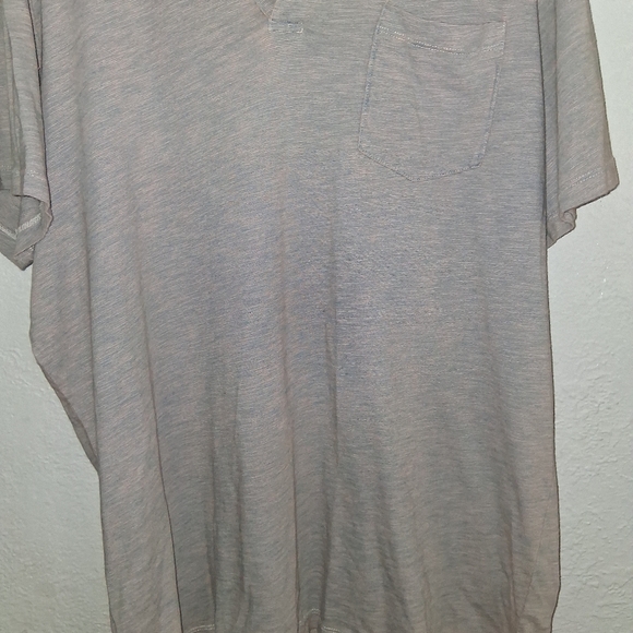 Marine Layer Space Dye Split Neck Short Sleeve Polo Shirt - size XL - Picture 3 of 7